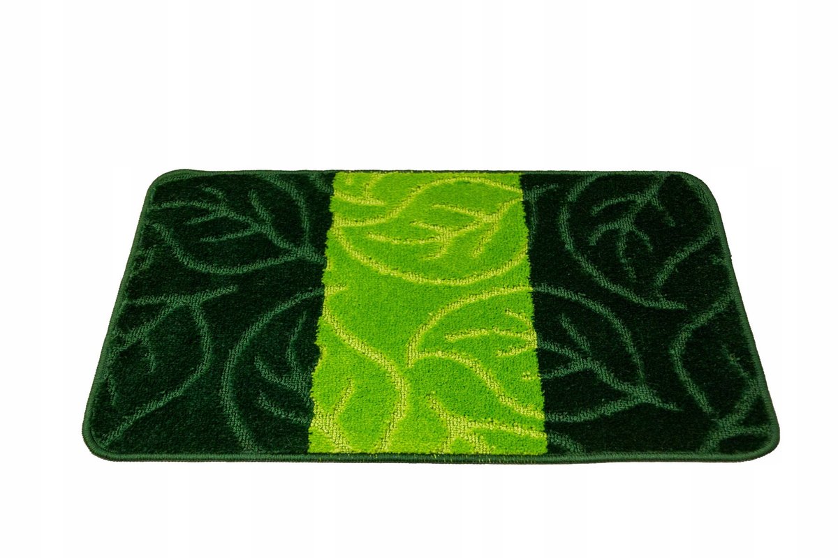 Milano Badmat 50x80cm Flesgroen Bladeren - Antislip & Wasbaar