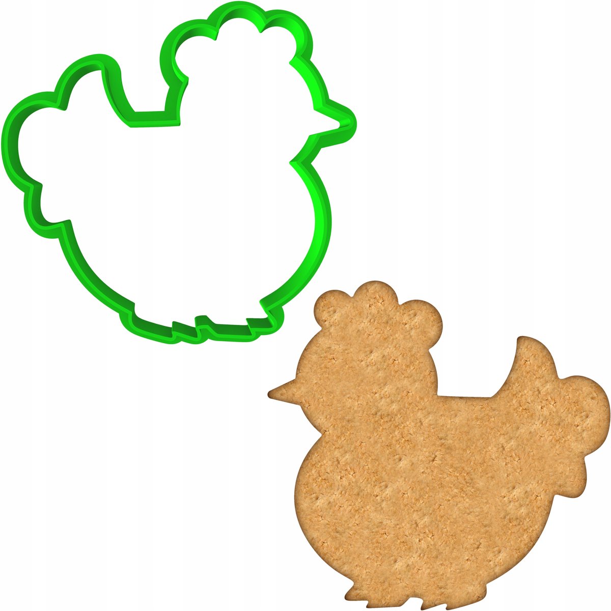 Paas Koekjesvorm Kipje 8cm - Bakvorm voor Koekjes en Koekjes