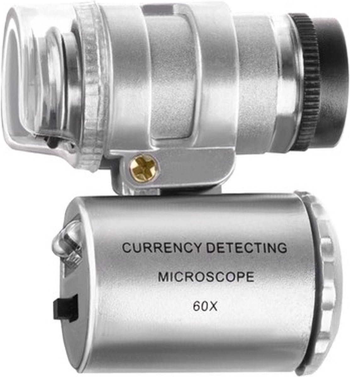 *** Mini Microscope 60x ~LED & UV Lighting~ from Heble ( Exl Batteries 3x AG 10)*** - ShopVlot