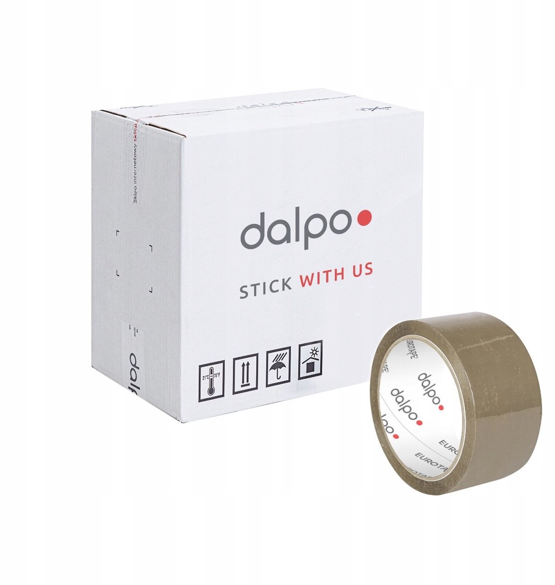 Dalpo Bruine Pakkingstape Oplosmiddel 48/54m - 36 Stuks