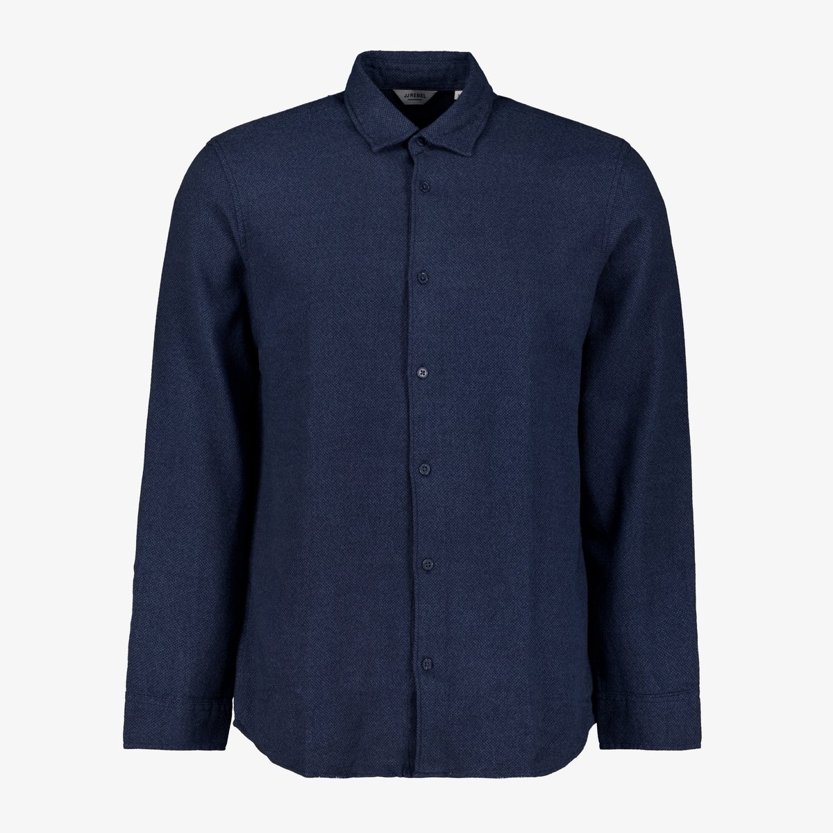 JJ REBEL heren overhemd donkerblauw - Maat XL