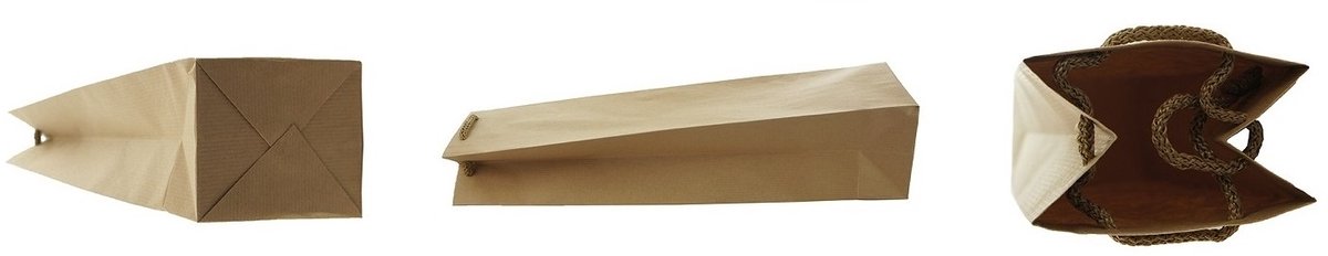 Papieren Fleszakken 11x9x40cm Bruin Kraft 100 stuks