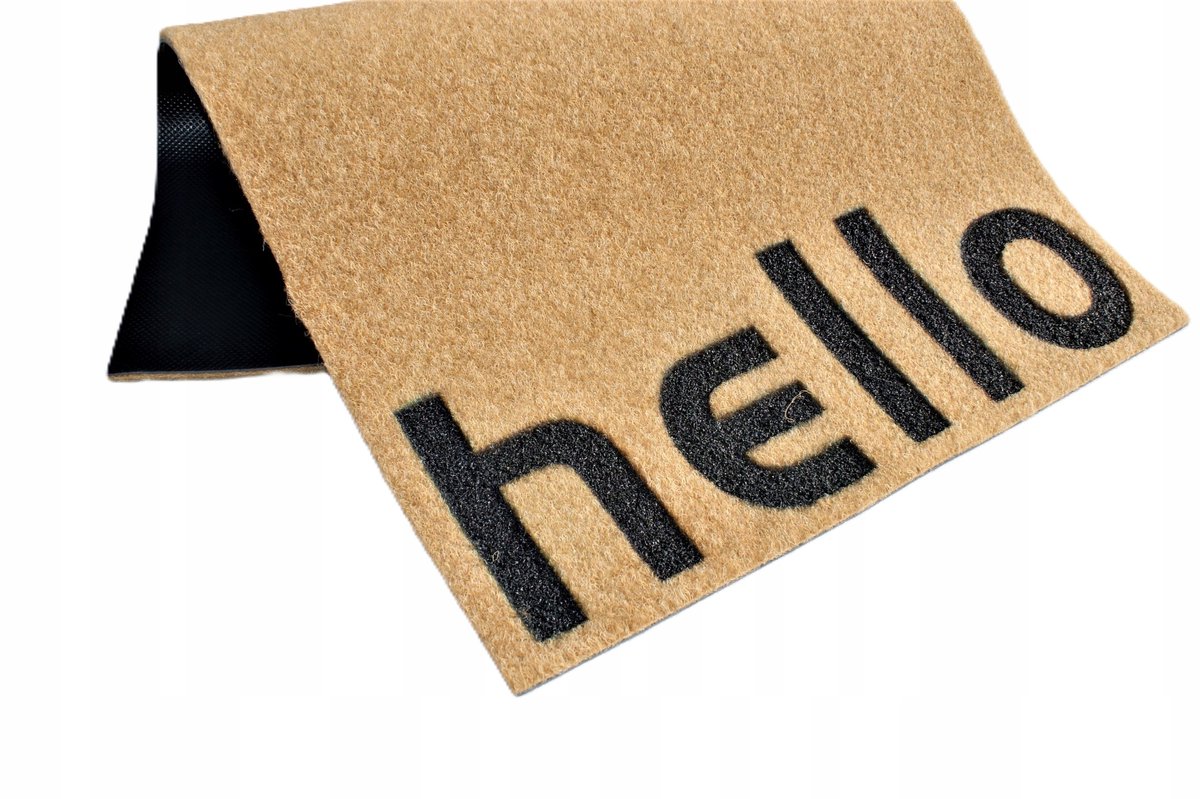 Hanse Home Kokosmat Deurmat 45x70cm 'Hello' - Stijlvol en Duurzaam