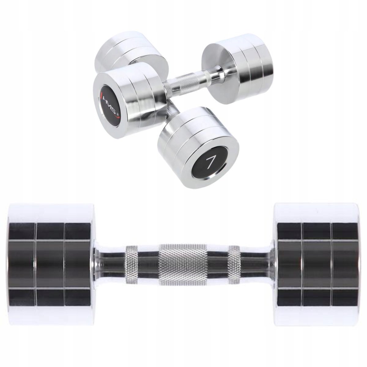 HMS CHD07 Chromen Halters Set 2x 7 kg - Fitness & Krachttraining