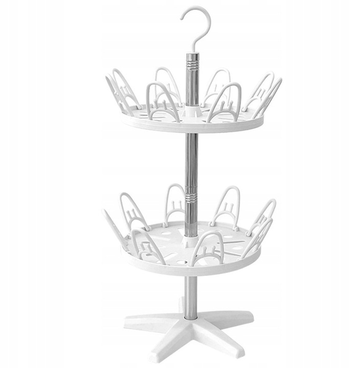 Multifunctioneel Schoenenrek Wit 2-Laags