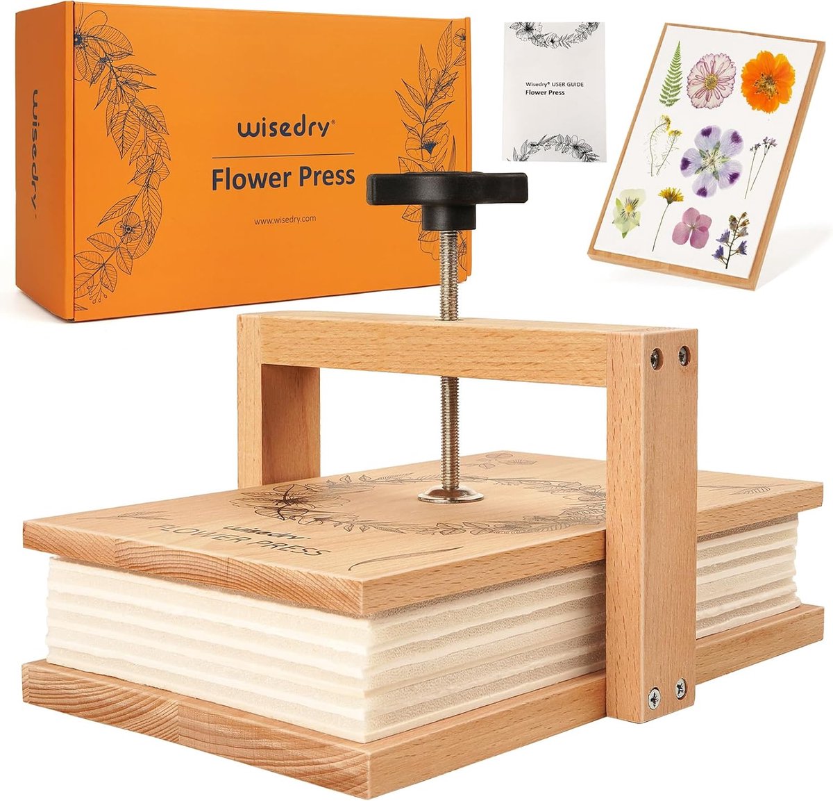 Bloemenpers set 10 x 6 inch - 6 lagen - gelijkmatige druk - ideaal voor kinderen en volwassenen