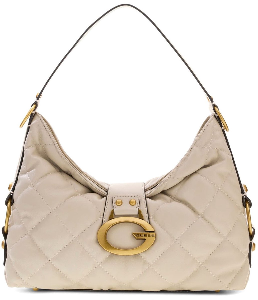 GUESS schoudertas Camden Shoulder Bag Bone beige