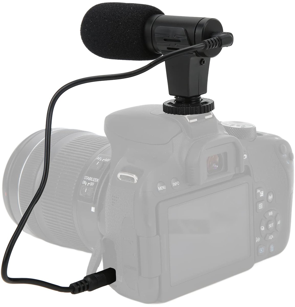 Universele Videomicrofoon voor Smartphones, DSLR-camera's en Camcorders Microfoon - ShopVlot