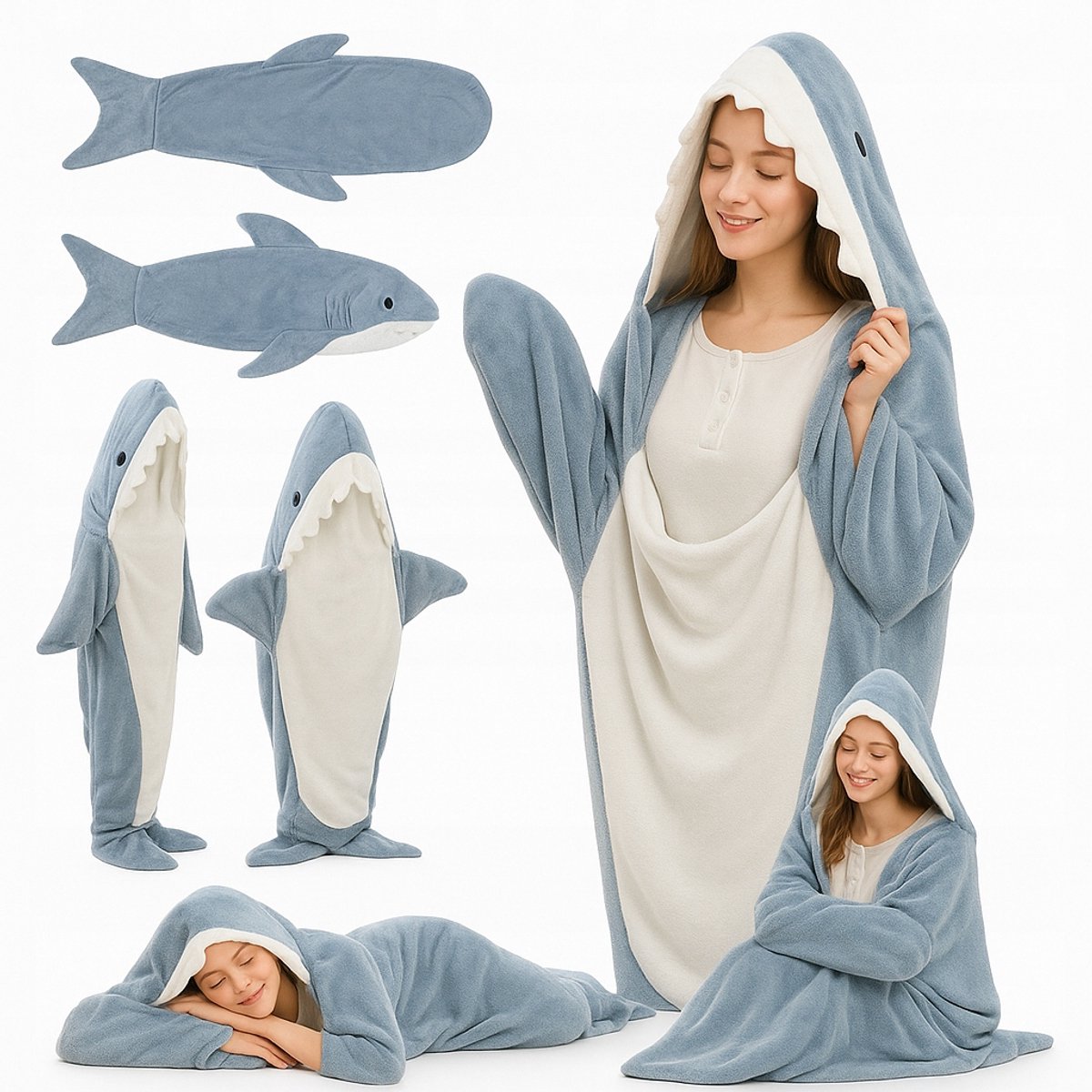 Koele Haai Pyjamahoes - Universele maat 210 cm
