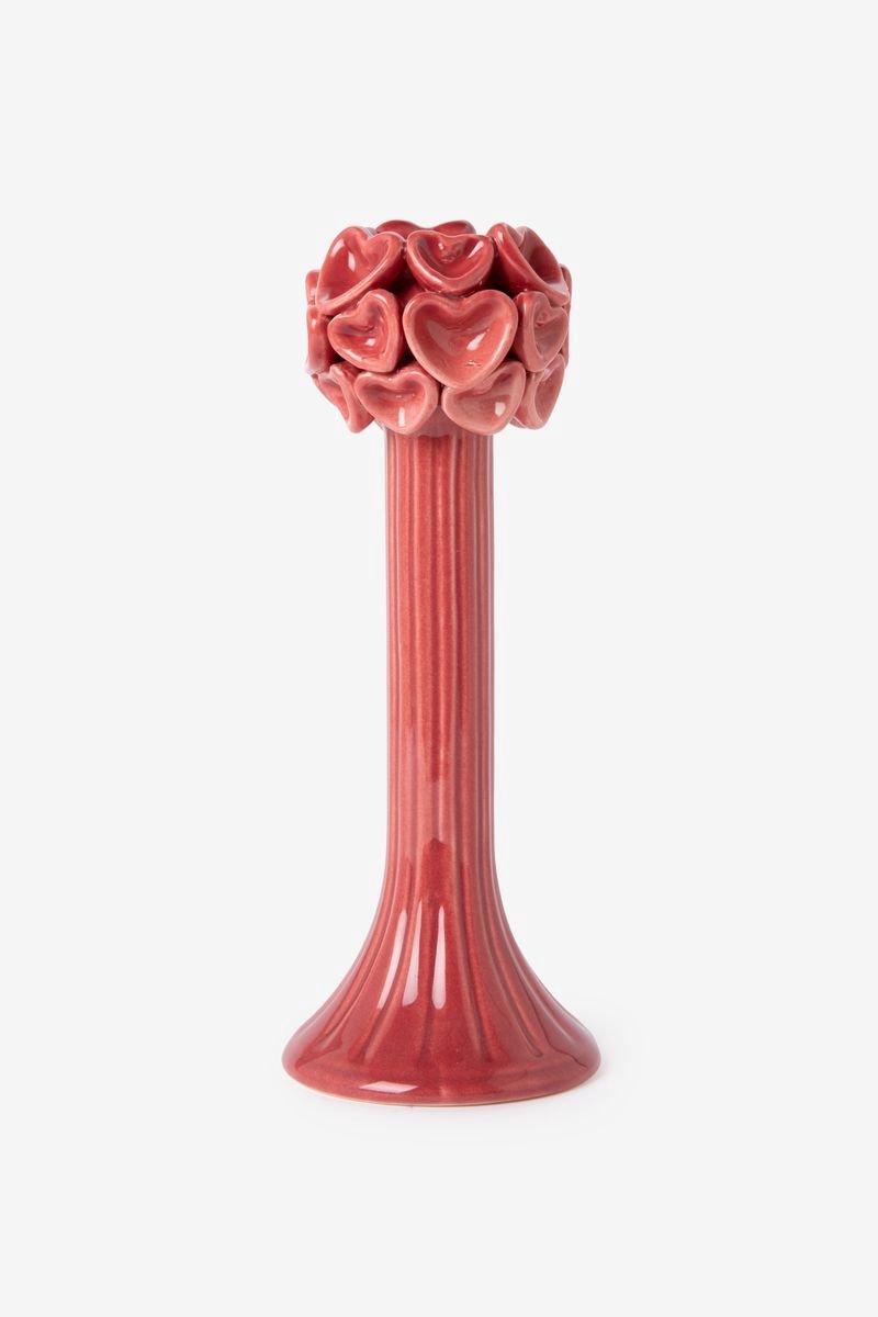 Sissy-Boy - Roze kandelaar met hartjes