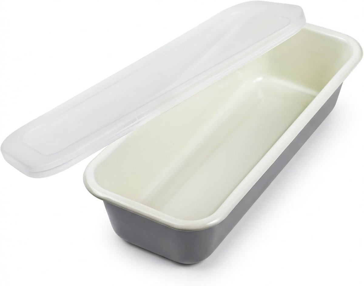 webake Bread Baking Mould Enamel Baking Mould 32 cm Rectangular Cake Baking Mould Toast Bread 32 x 13 x 7 cm - ShopVlot