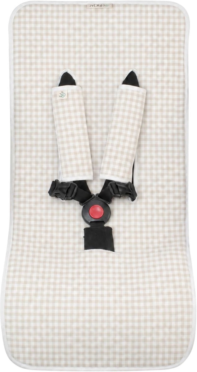 JYOKO KIDS Universal Car Seat Pad + Harnesses (Picnic Vichy) - ShopVlot
