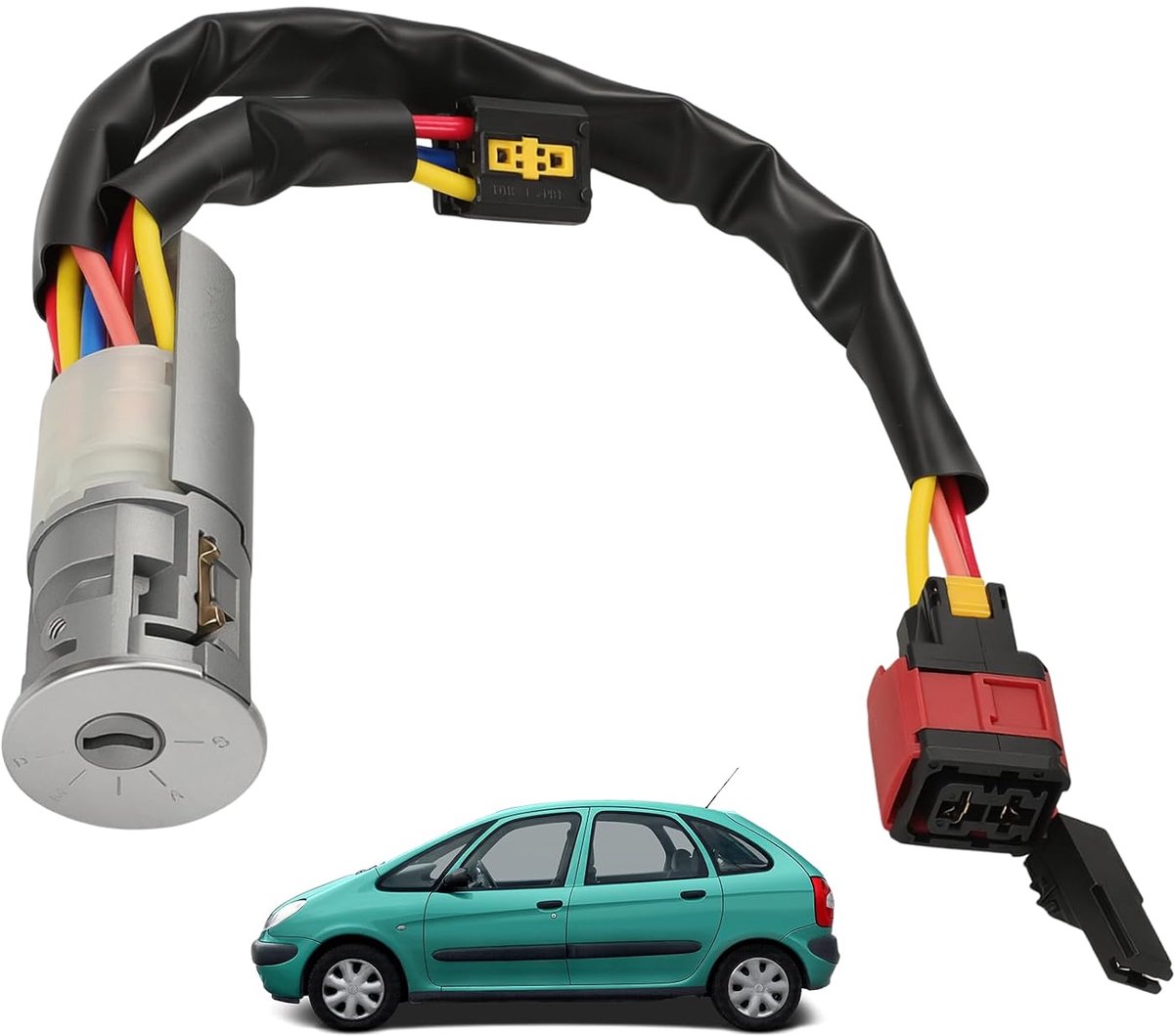 Steering wheel lock ignition cylinder switch 4162P0 with 2 keys for peu-geot 206 406 Ci-troen Xsara Picasso - ShopVlot