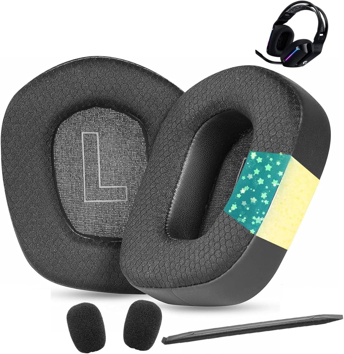 Cooling Gel Ear Pads Replacement Ear Pads Compatible with Logitech G733 G535 G335 Lightspeed Wireless Gaming - ShopVlot