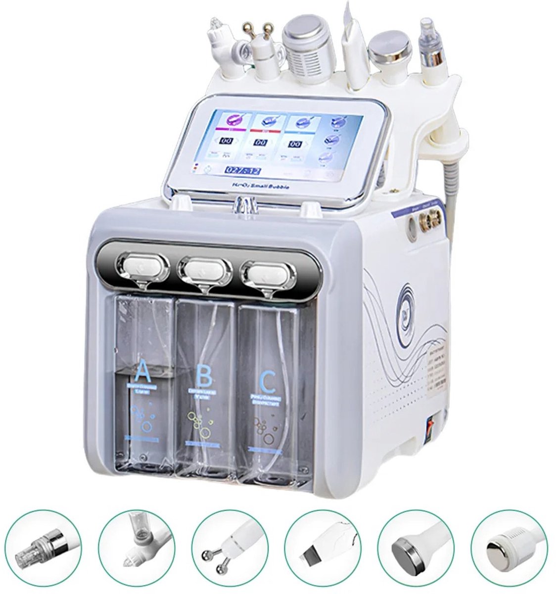 Nyoz hydra facial machine - Gezichtsreiniger - Huidverjongingsapparaat - 6 in 1 - Diepe poriereiniging - Voor thuis en salon