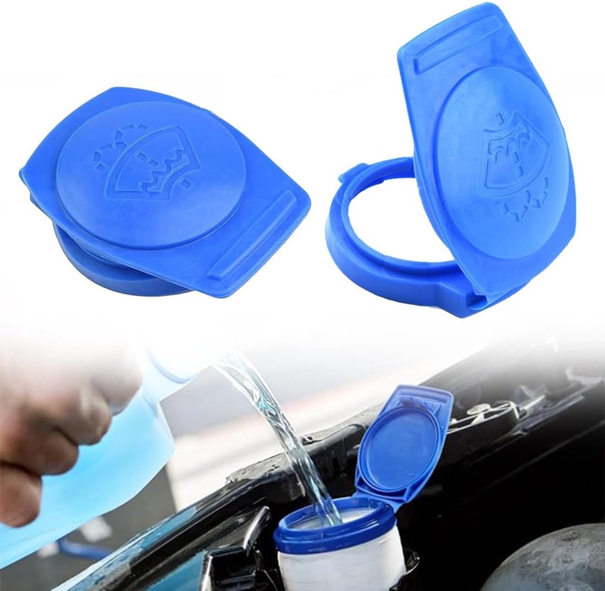 2 stuks waterdeksels ruitenwisser auto, afdekking voor raamreiniger van blauw nylon, voor voertuigen auto en - ShopVlot