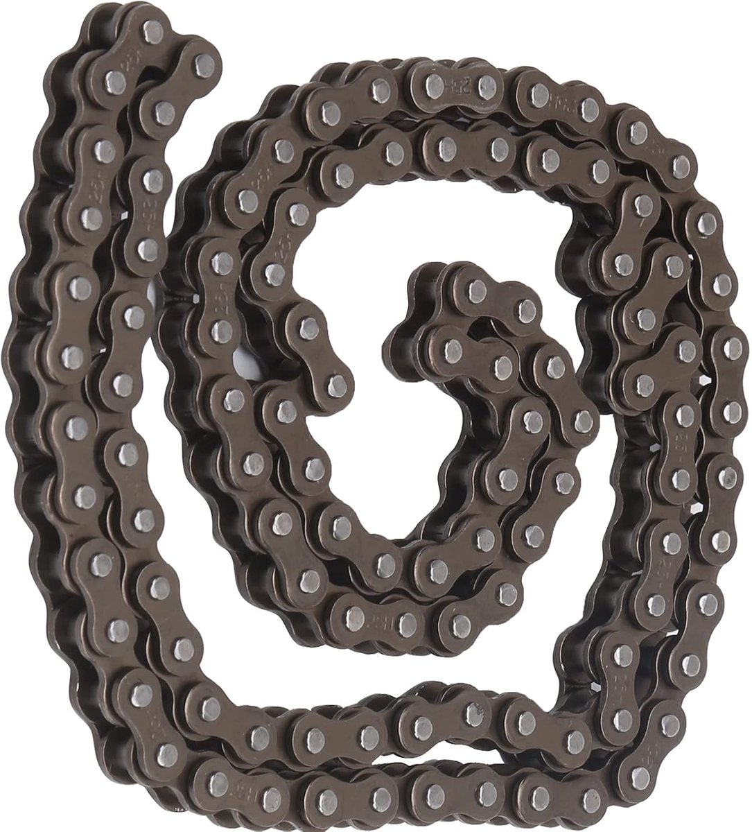 25H 106 Links Chain Heavy Duty Steel Chain Replacement Parts for Electric Scooter Scooter Steel Chain - ShopVlot