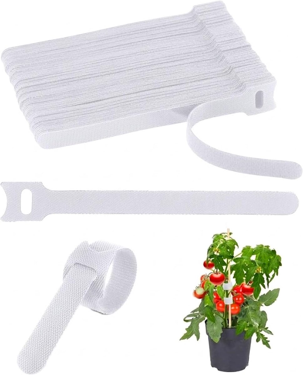 Kabelbinders 100 stuks 10 x 100 mm - herbruikbaar nylon - verstelbaar en zelfklevend - ideaal voor thuis en kantoor - ShopVlot