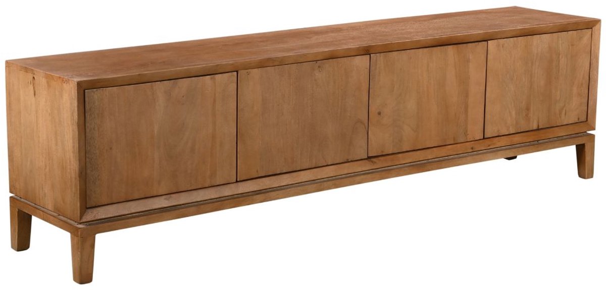 Giga Meubel Tv-meubel Juno - Mangohout - Lichtbruin - 200x40x55cm