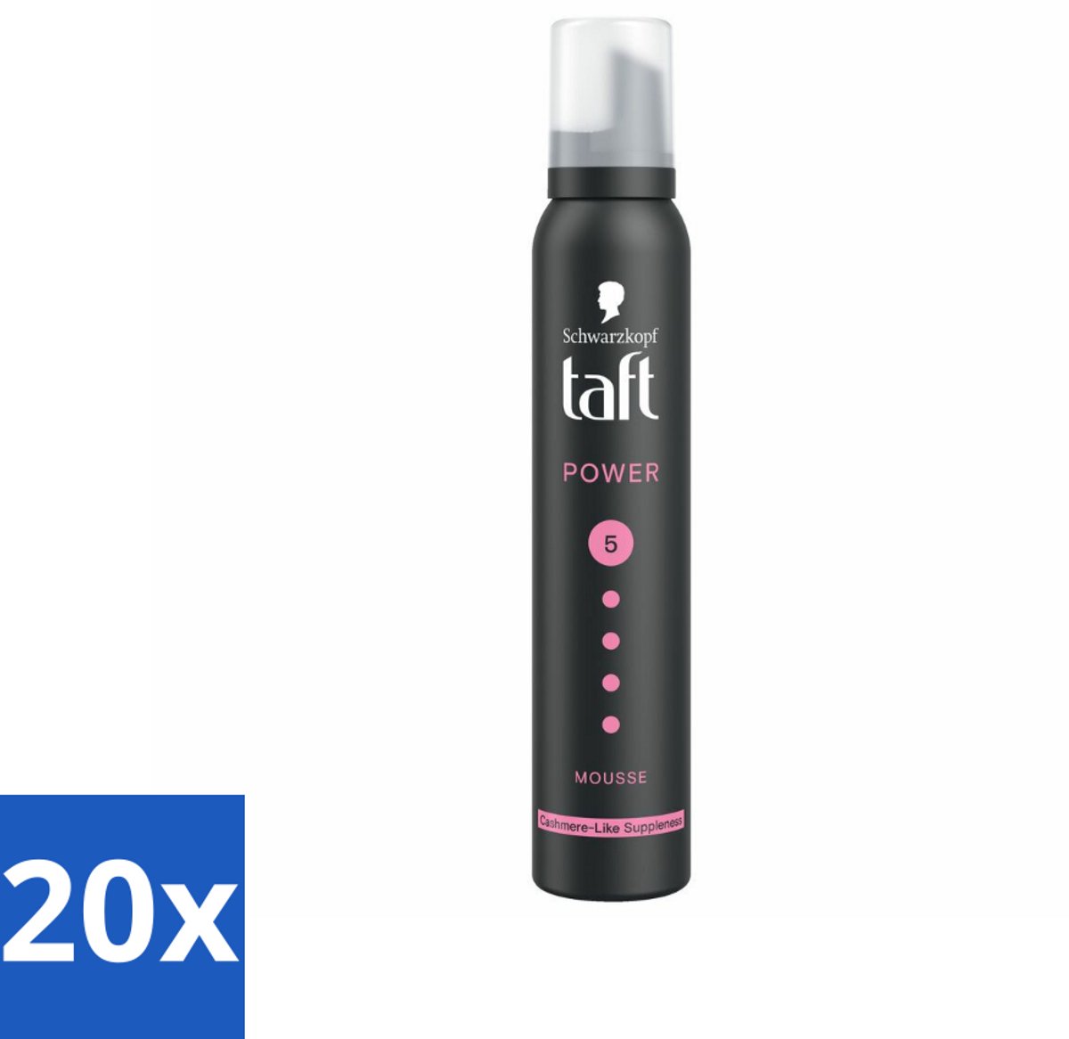 20 x Taft - Haarmousse - Power 5 - Zijdezachte hold - 200 ml - Haarmousse - Haarverzorging - Volume - Zacht Haar - Stevigheid