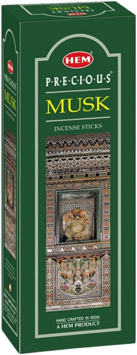 HEM Precious Musk Incense Sticks - Agarbatti for Pooja, Air Purifier & Meditation - ShopVlot