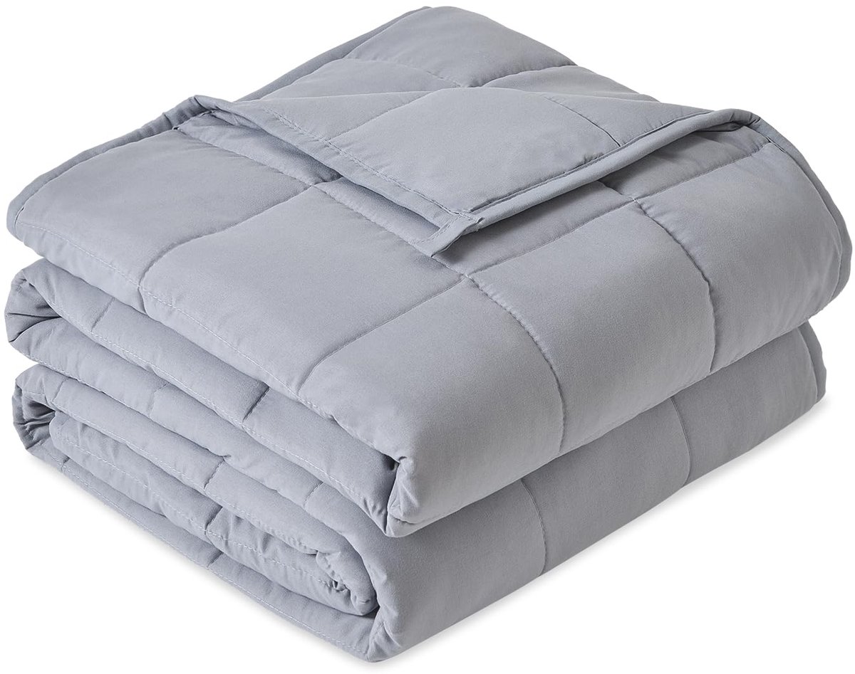 Famanu – Verzwaringsdeken van 5,5 kg, grijs, 120 x 180 cm