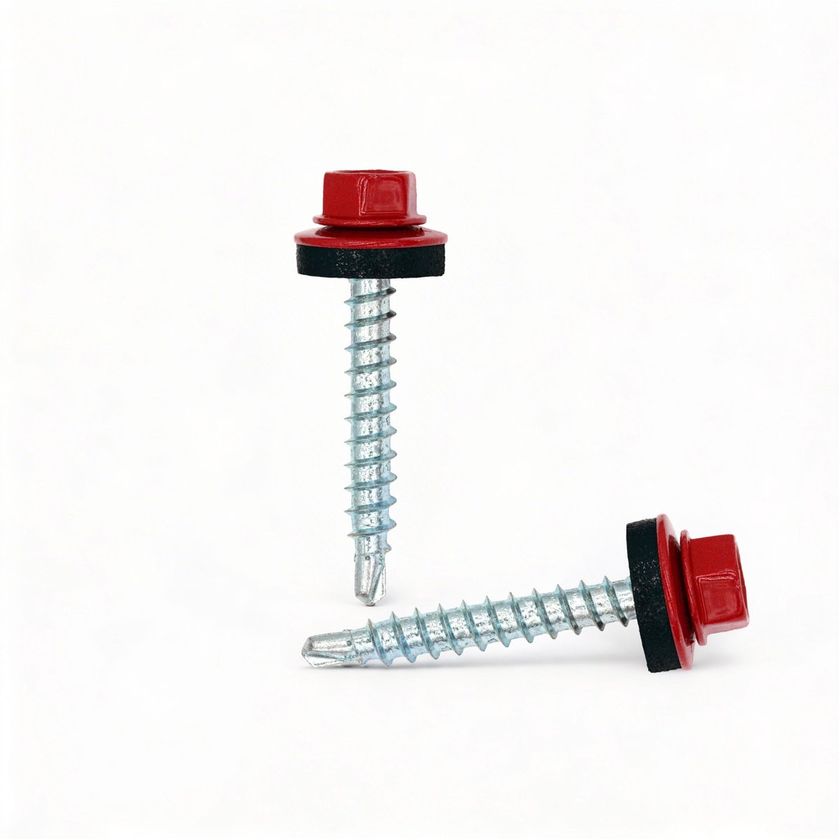 TWISTEC Zelfborende Dakschroeven 4,8 x 35 mm – Voor Houten Onderconstructies – RAL 3016 Koraalrood – 100 stuks