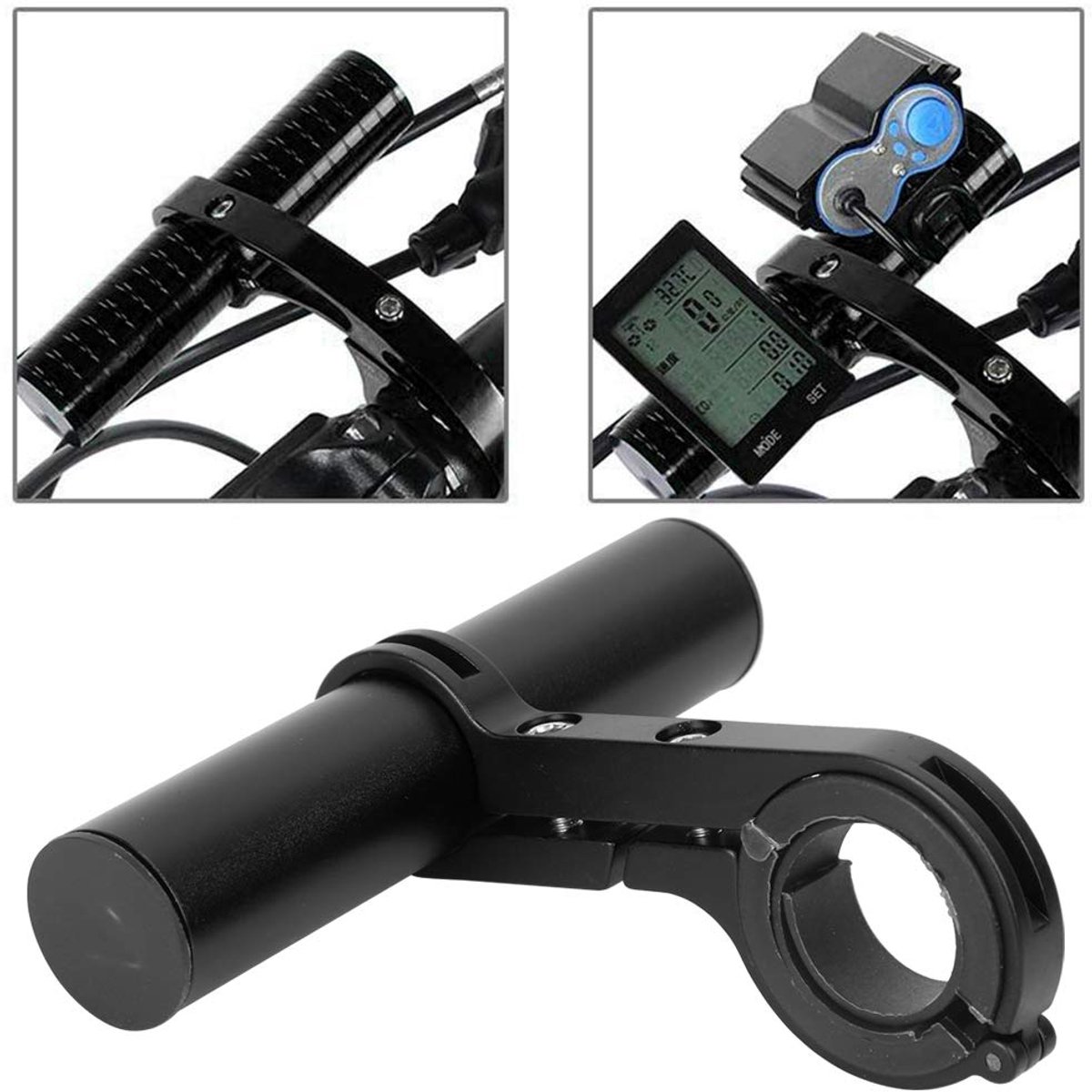Fietshandlebar verlengstuk 10 cm voor lampen en accessoires