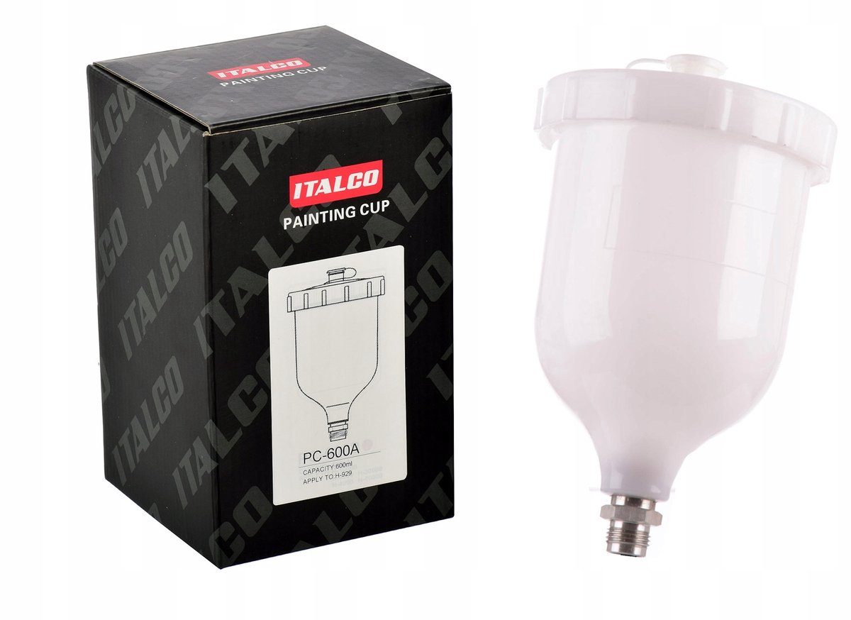 Lakspuitbeker 600ml met 3/8" schroefdraad