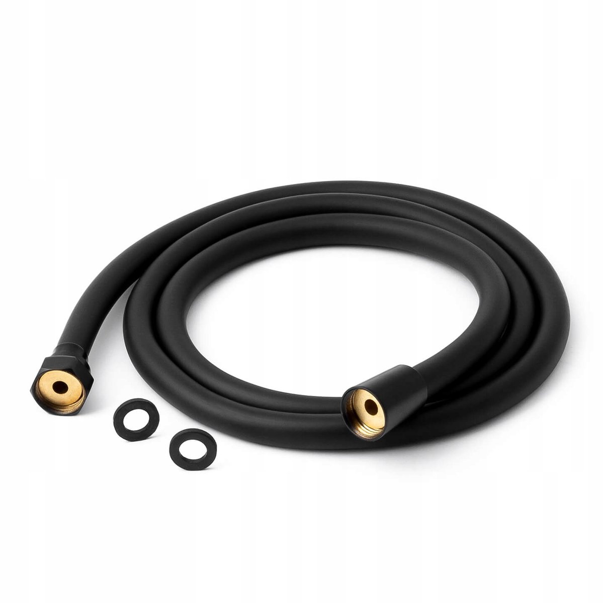 Zwarte Douche Slang PVC 150cm - Mat Zwart