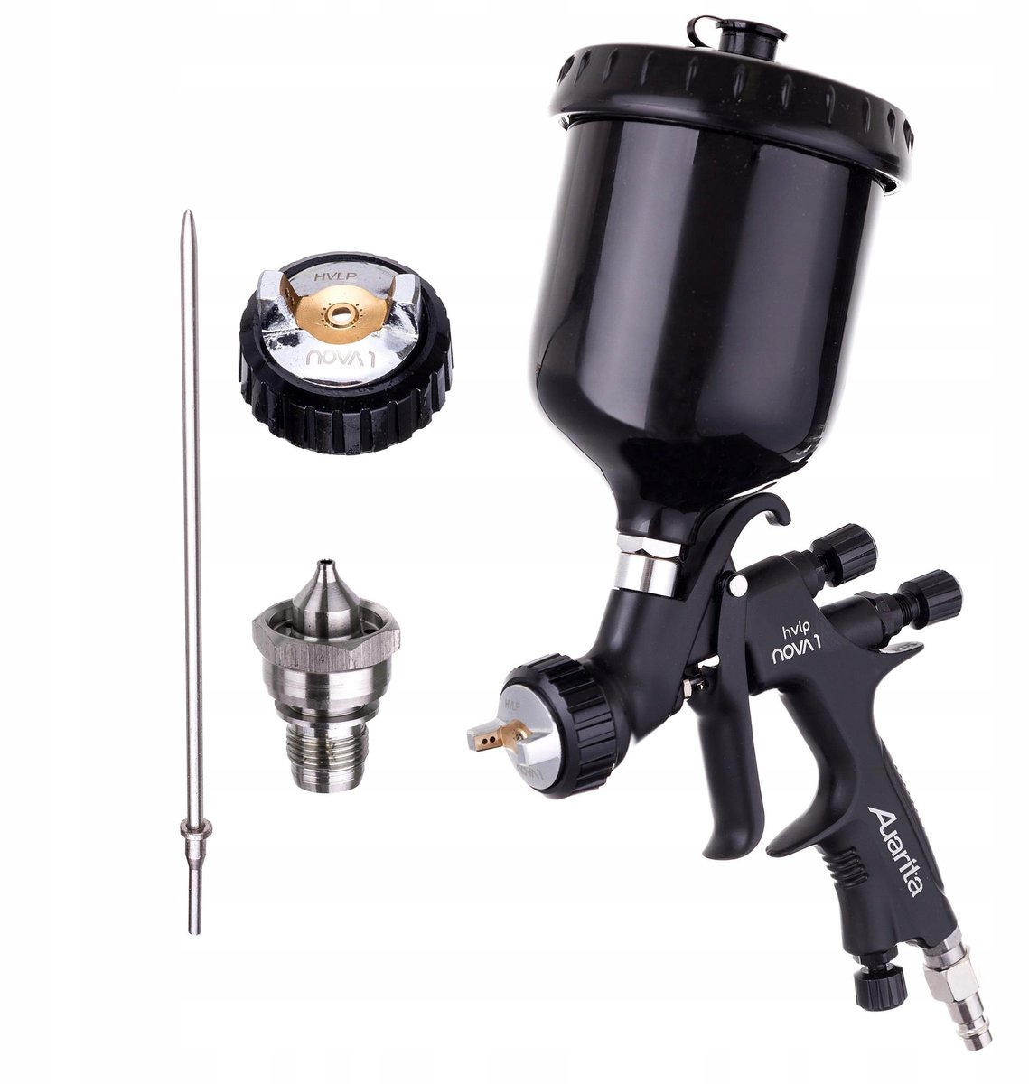 Auarita NOVA HVLP Spuitpistool 1,4/1,8mm + 600ml Tank