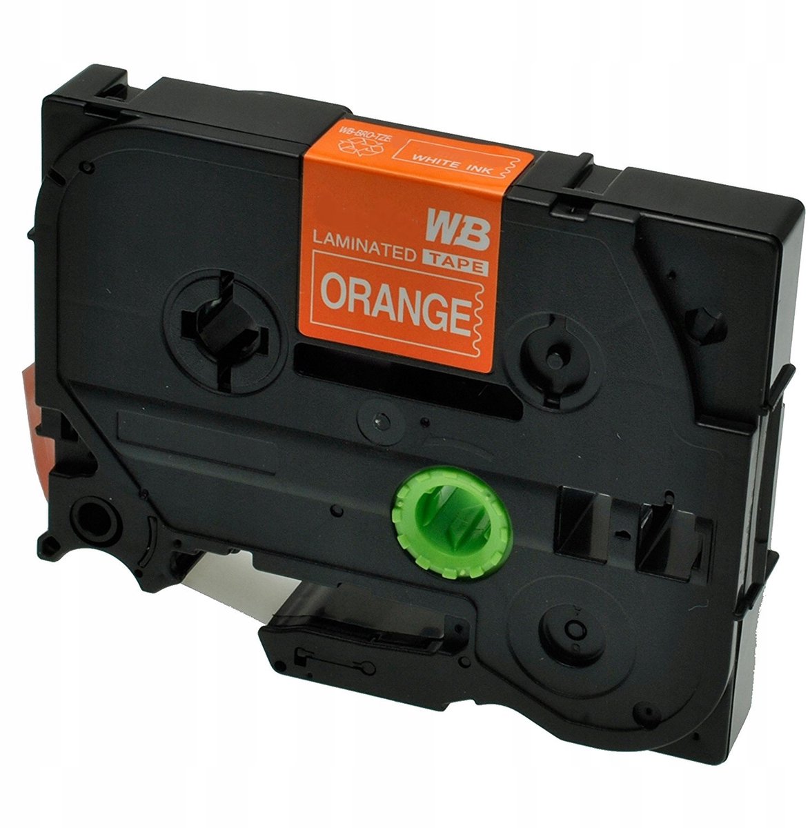 Brother TZe-655 tape 24mm, oranje, witte print, compatibele P-Touch