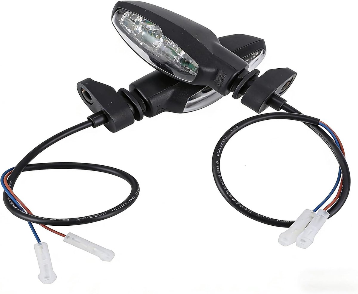 Motorcycle Indicators, 1 pair 12V Front LED Amber Indicators for TRIUMPH Speed Twin Speed Triple R/RS/S Tiger 800/1200 - ShopVlot