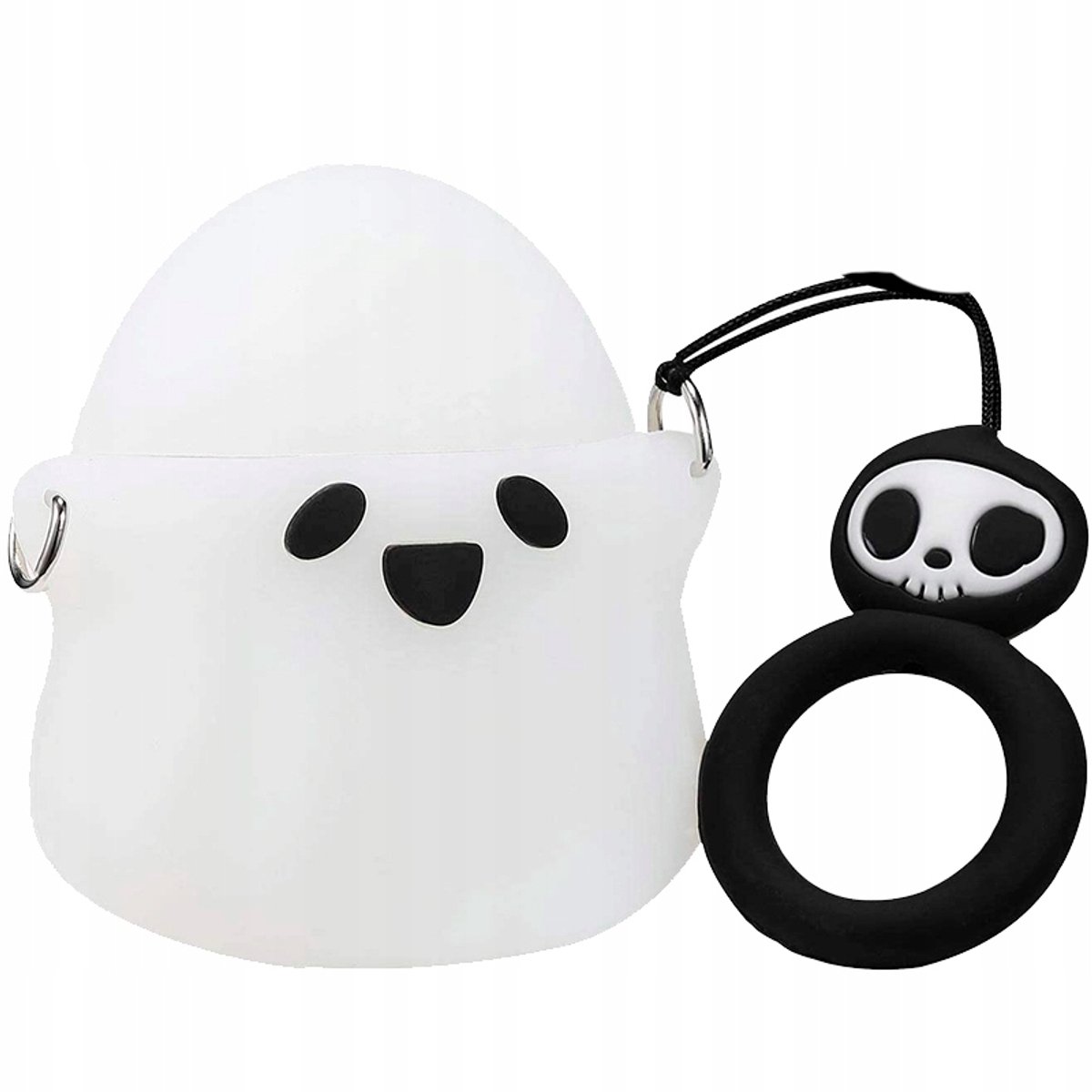 Hoesje voor AirPods 3 - Siliconen Case met 3D Spook Design