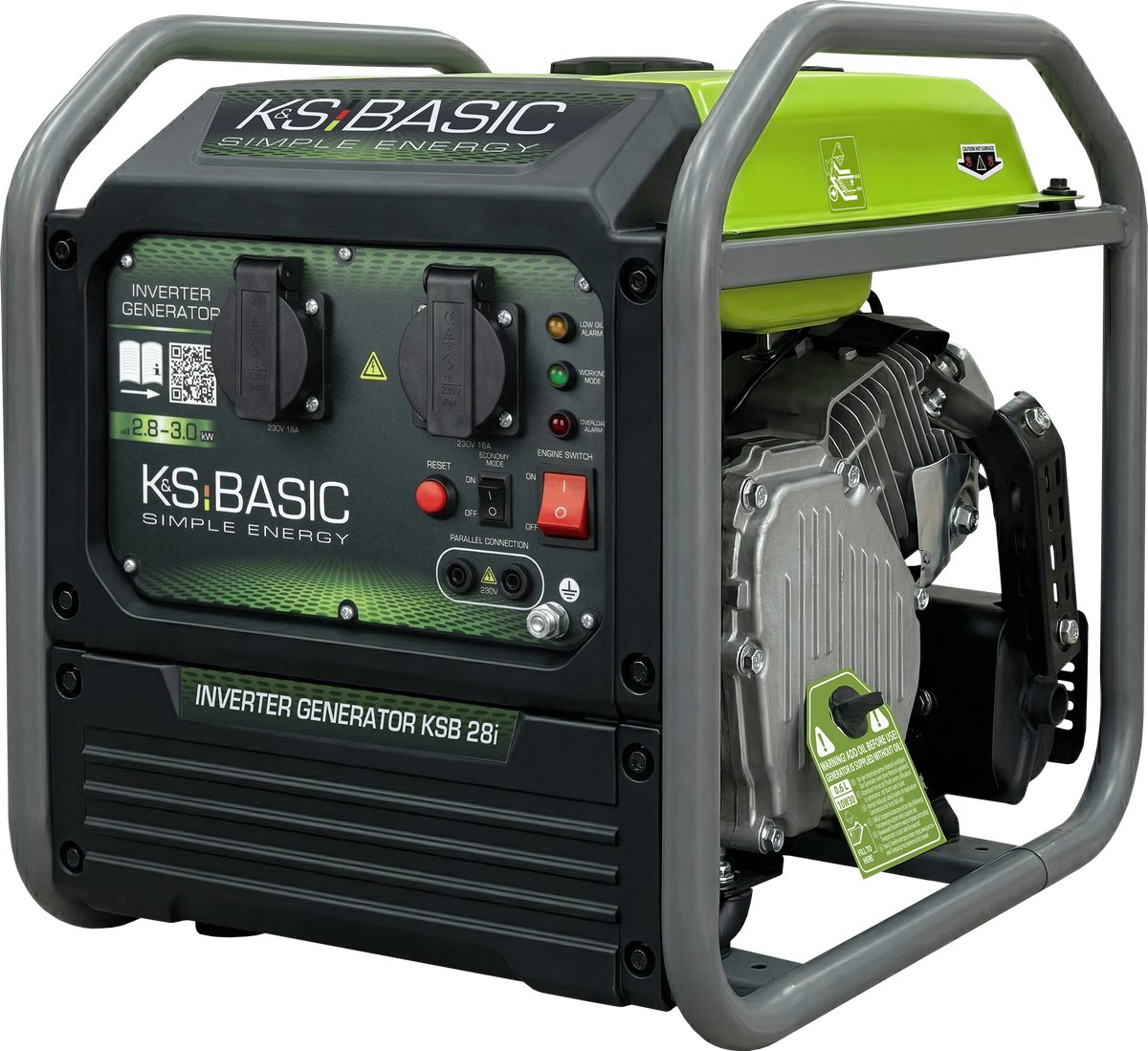 Invertergenerator K&S Basic KSB 28i - 3 kW - 230V - 23 kg