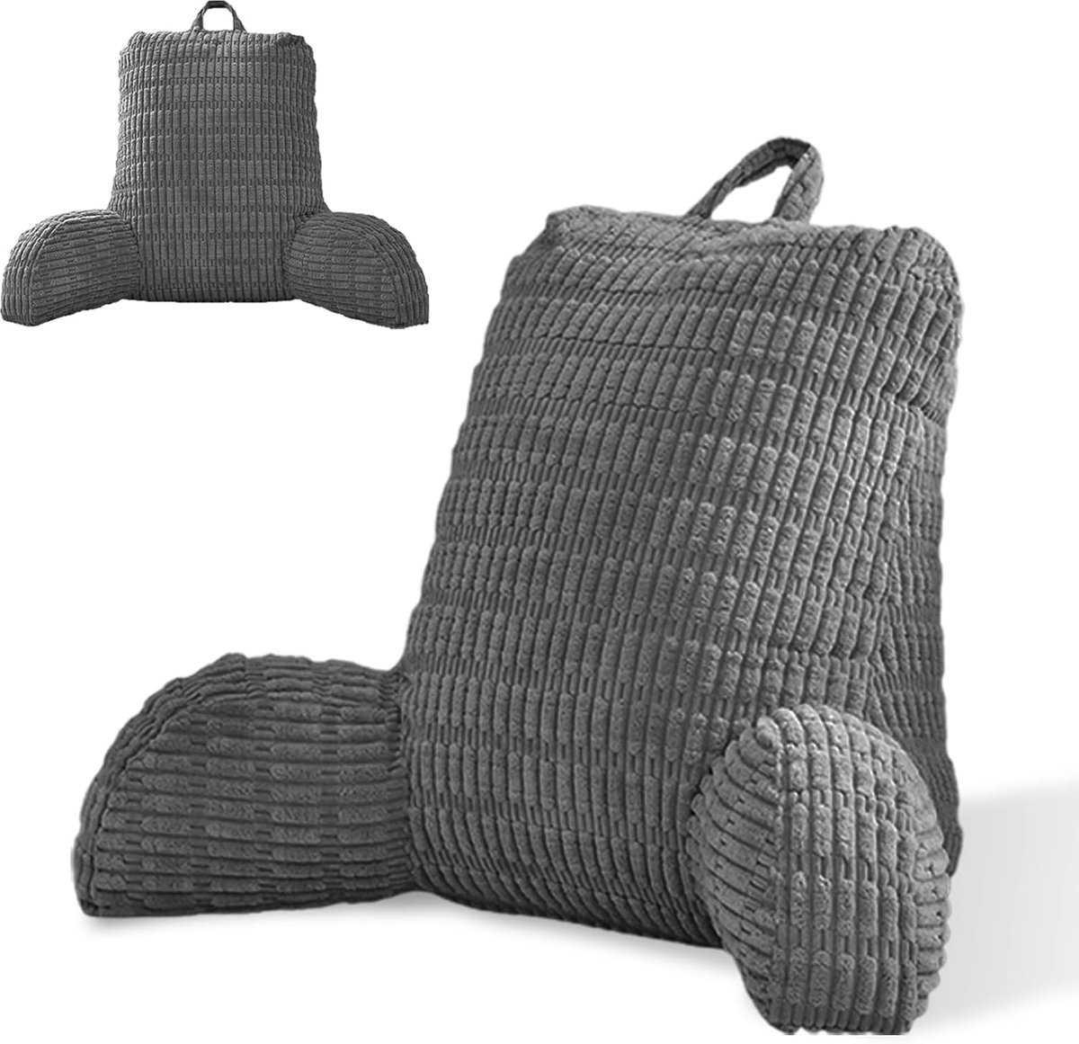 Reading Pillow for Bed and Sofa, Reading Pillow for Bed and Sofa Reading and Playing (Grey) - ShopVlot