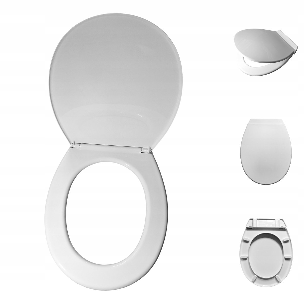 Zitting Toilet Wit Polypropyleen Soft Close KLIK-KLAK