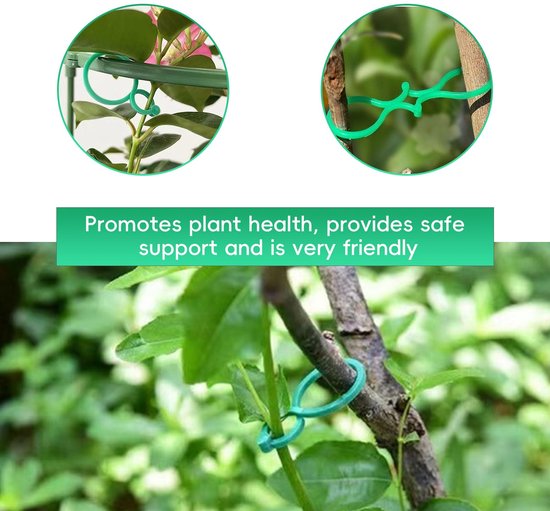 300 stuks plantenclips voor ondersteuning en bevestiging van planten — afbeelding 5