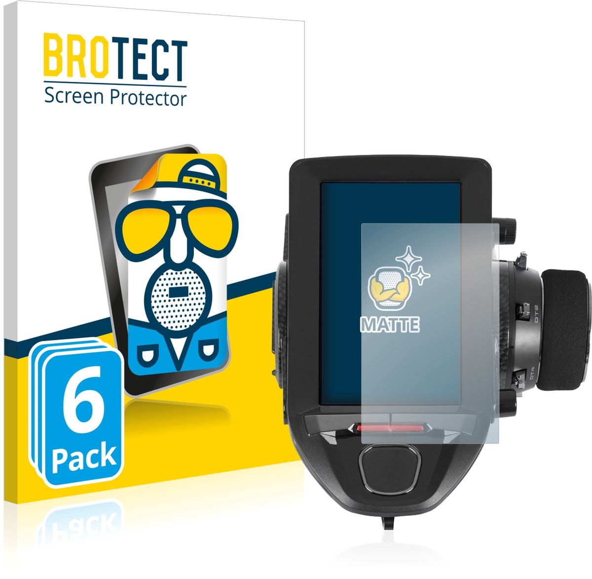 BROTECT - Screenprotector voor Futaba 7PXR - Folie Beschermfolie matte 6 Stuks