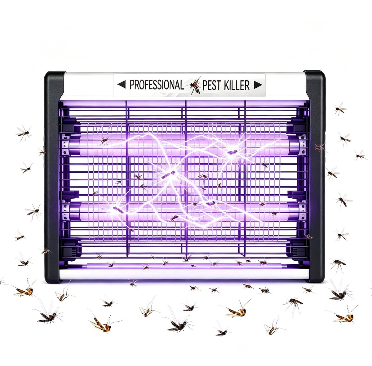 Insectenverdelger met led-buis - elektrische vliegenlamp - duurzame en onderhoudsvrije oplossing - ShopVlot