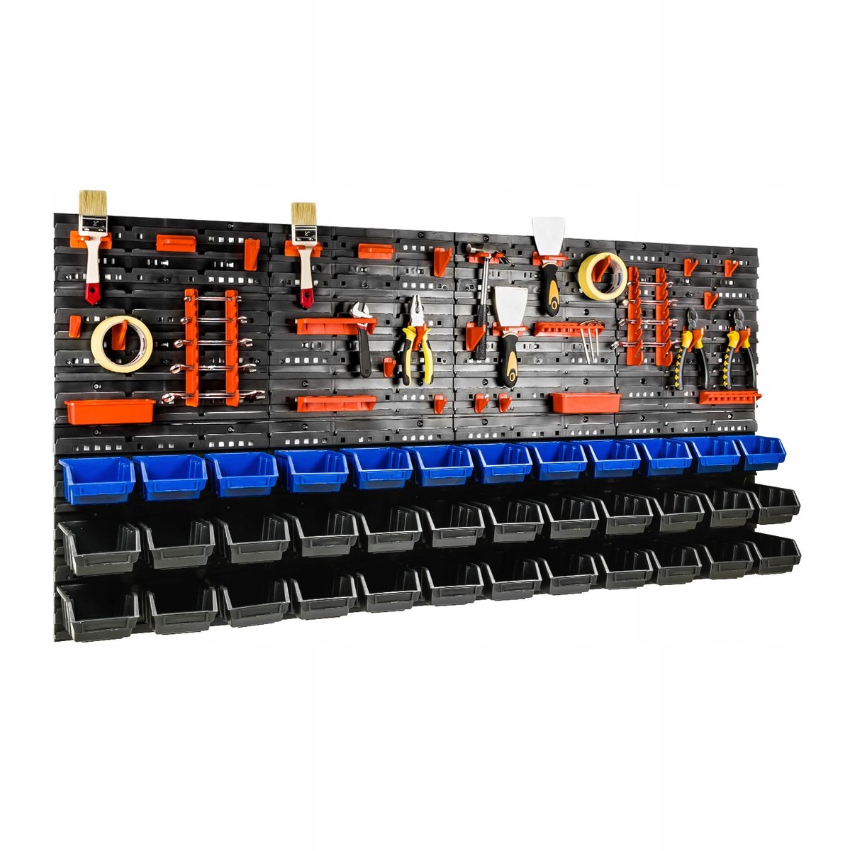Werkbankpaneel met 36 Bakjes - 160x80cm Garaż Organizer