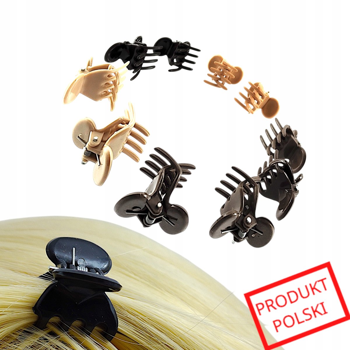 Grote Haarclips Krabjes voor Haar en Orchideeën - 10 Stuks