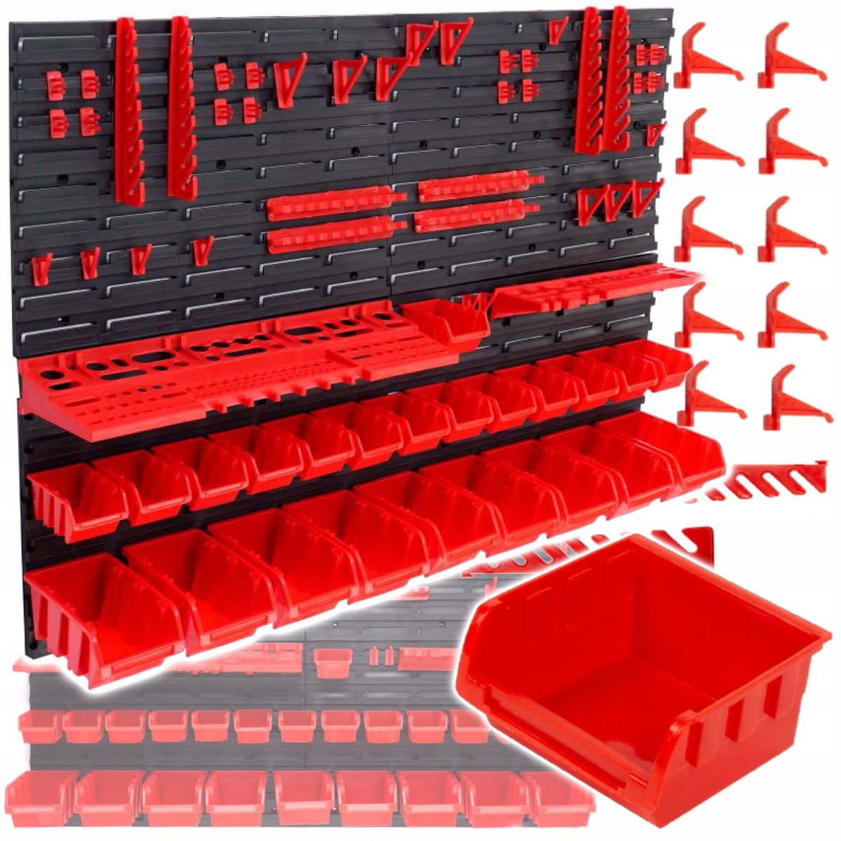Gereedschapswand Organizer met Bakjes 115x78cm - K&D