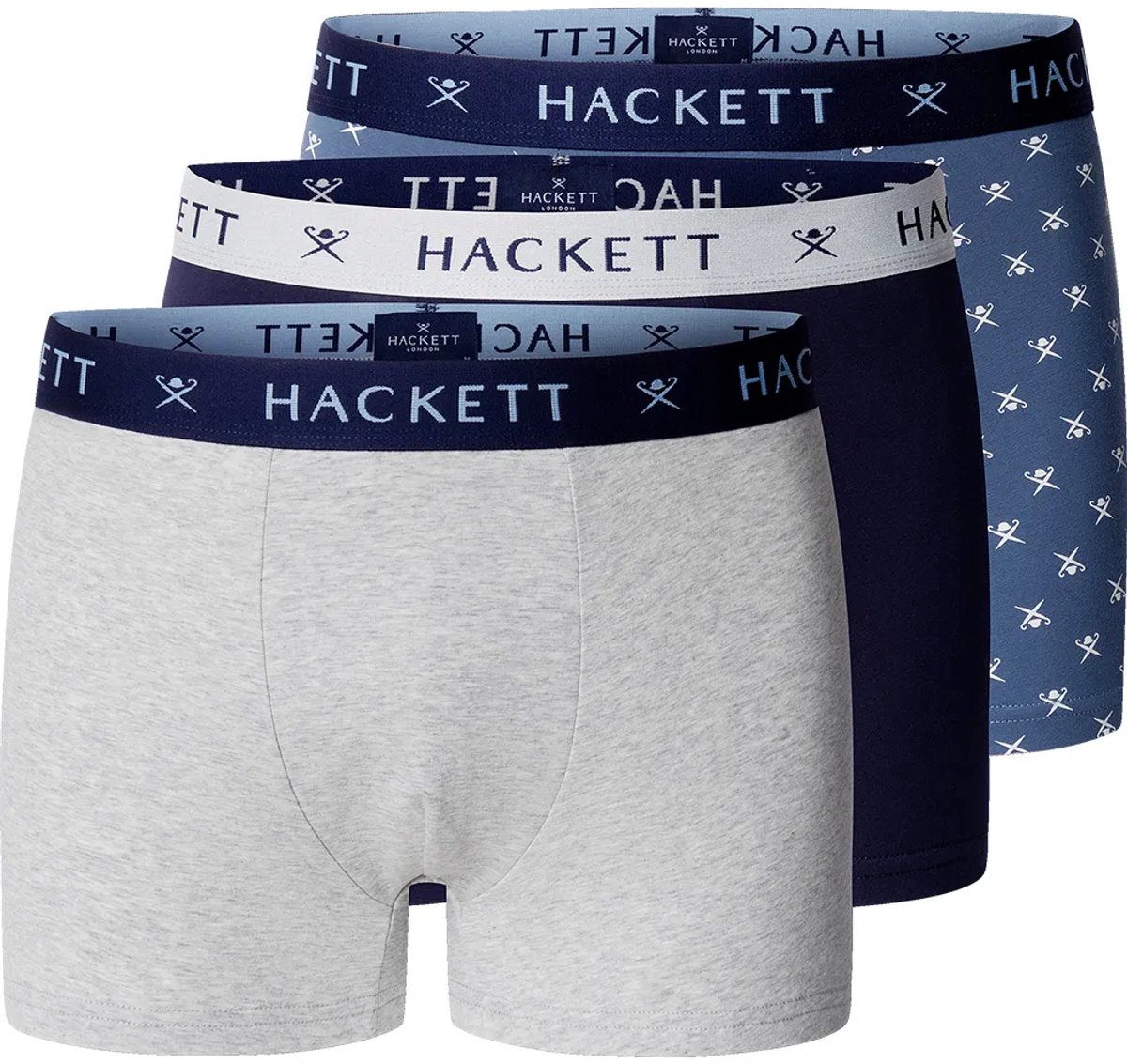 Hackett Hmu100038 Trunk Boxers 3 Eenheden Veelkleurig L Man