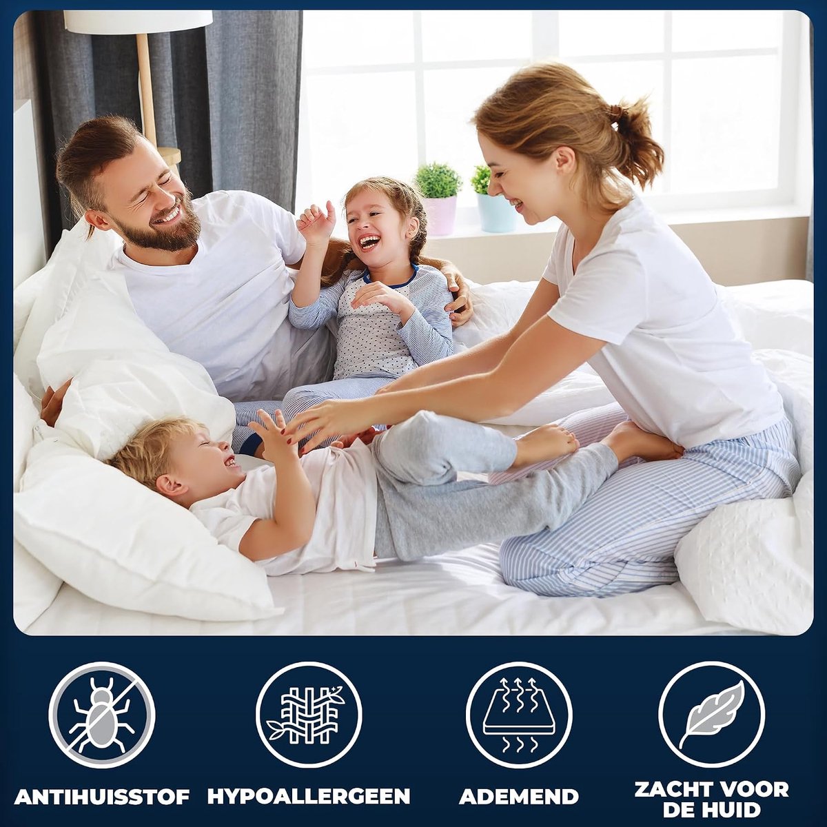 Flowen Mattress Protector 120x190cm Waterproof Fitted Sheet Cotton Mattress Cover Breathable for Bed Moisture - ShopVlot