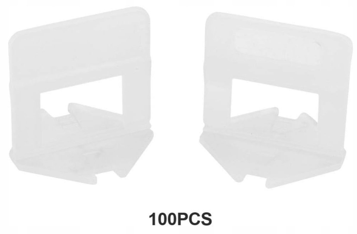 100x Tegelnivelleersysteem Clips 1,5 mm - Perfecte Voegen