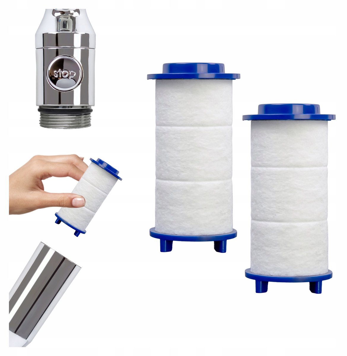 Sotbe Katoenen Bidet Douchekop Filters - 2 Stuks