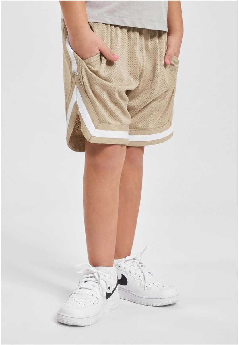 Urban Classics Boys Stripes Mesh Kinder Korte broek Kids 122/128 Beige