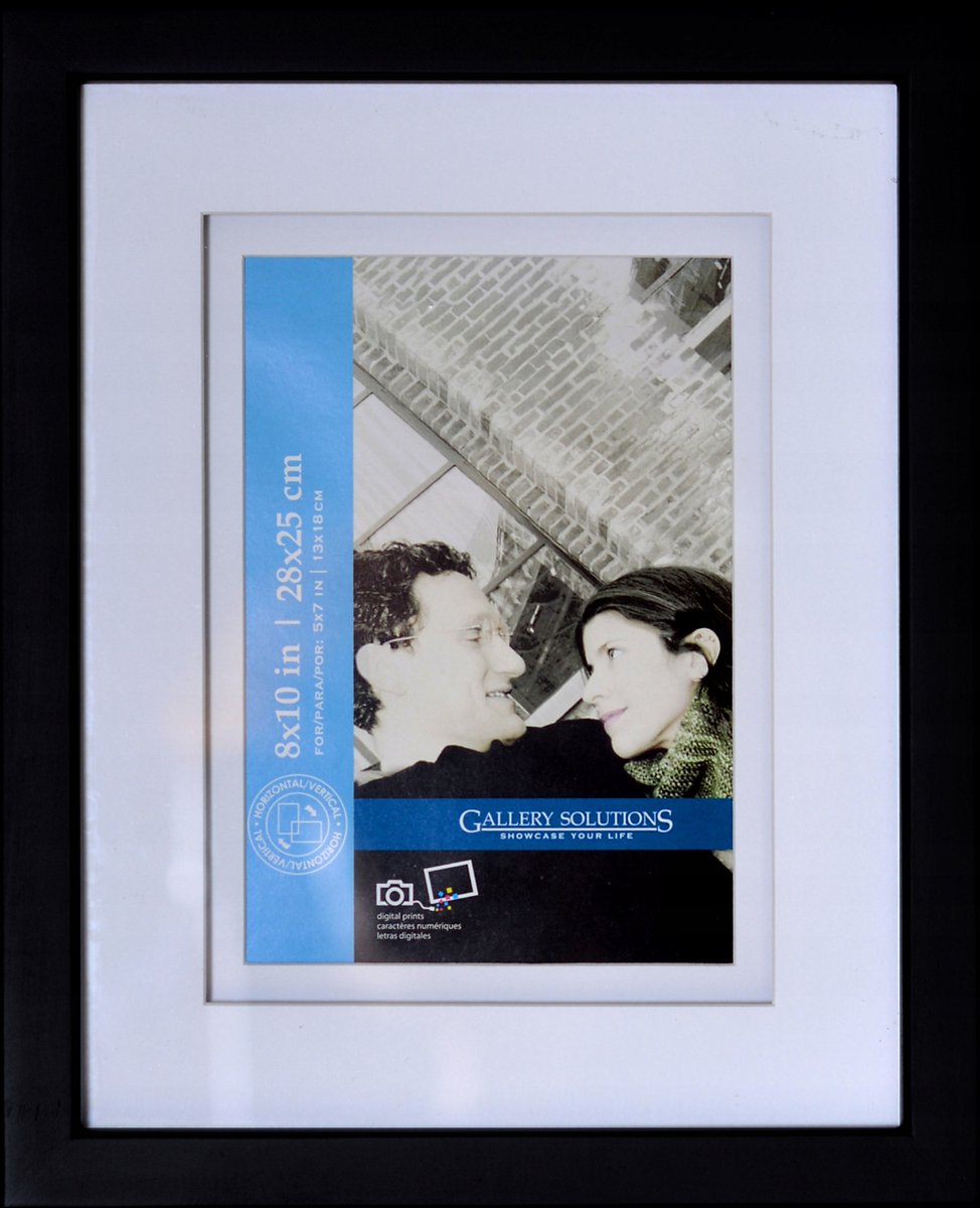 Klassiek Houten Fotolijst Zwart 13x18 cm - Ophangen of Zetten