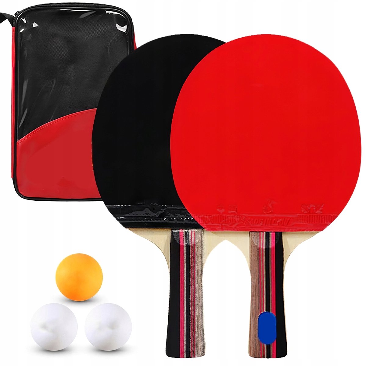 Tafeltennisrackets Set met Ballen en Tas - Professioneel